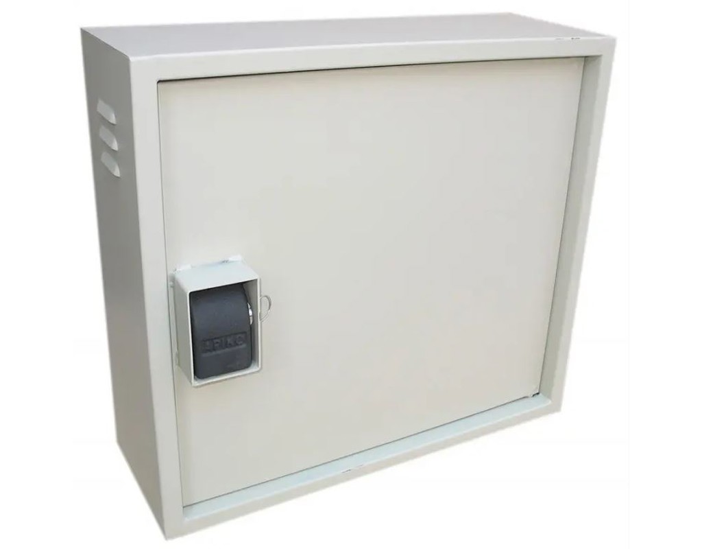 Антивандальна шафа VAGOS Super Antilom 19" 2U - 1.5 (550х500x150) двері - приховані петлі, замок - крабовий, 8відп.