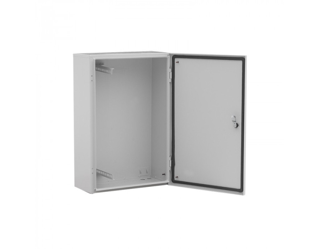 Гермобокс VAGOS 4U-С-IP54 (600х400x200) для кріплення на опору, метал, IP54, двері петельні, поворотний замок