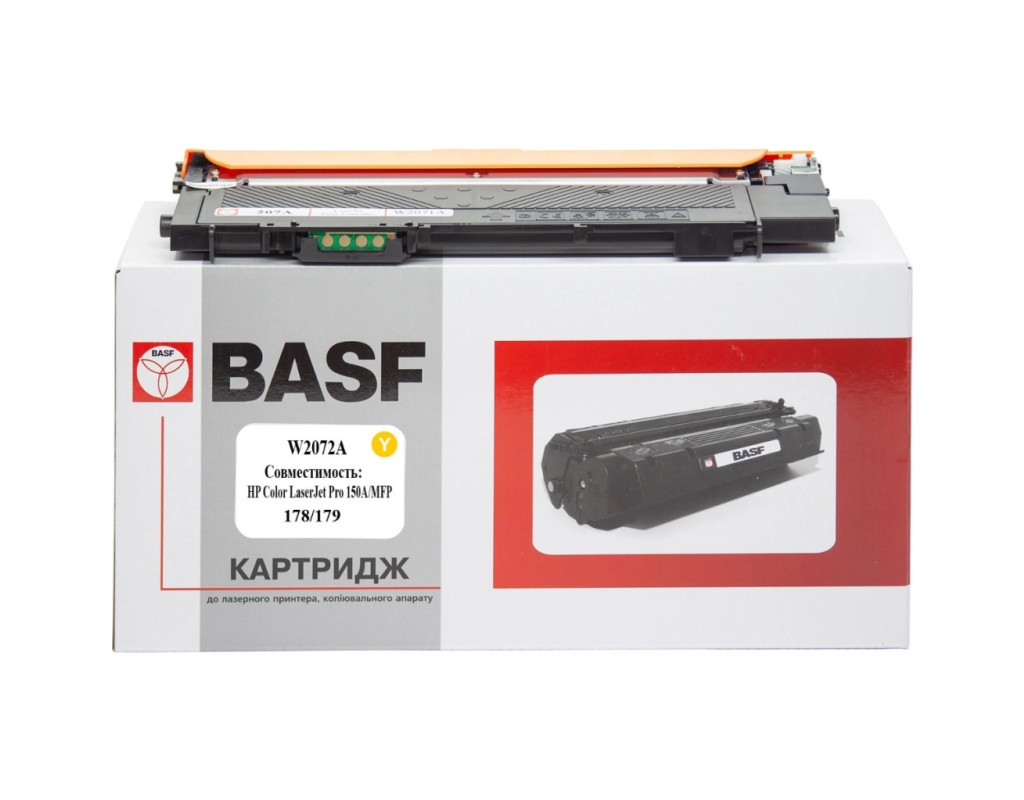 Картридж BASF HP CLJ 150/178/179, W2072A Yellow (BASF-KT-W2072A)