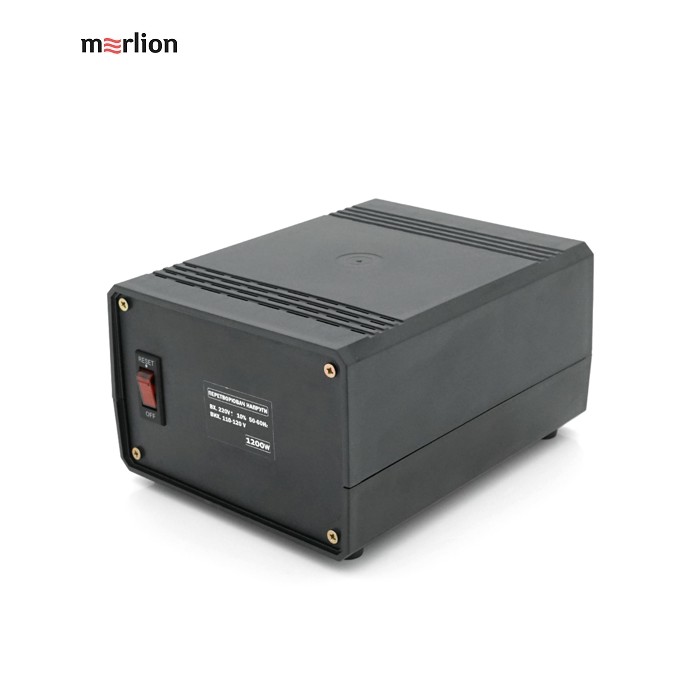 Перетворювач напруги понижуючий MERLION PN-1200, Input 220 V / Output 110V, 1200W, трансформаторний