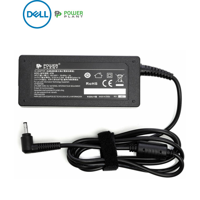 Блок питания к ноутбуку PowerPlant DELL 220V, 19.5V 65W 3.34A (4.0*1.7) (DL65G4017)