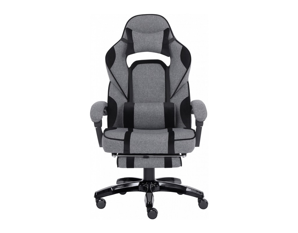 Крісло ігрове GT Racer X-2749-1 Gray/Black Suede (X-2749-1 Fabric Gray/Black Suede)