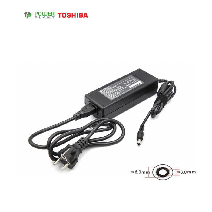 Блок живлення до ноутбуку PowerPlant TOSHIBA 220V, 19V 120W 6.3A (6.3*3.0) (TO120F6330)