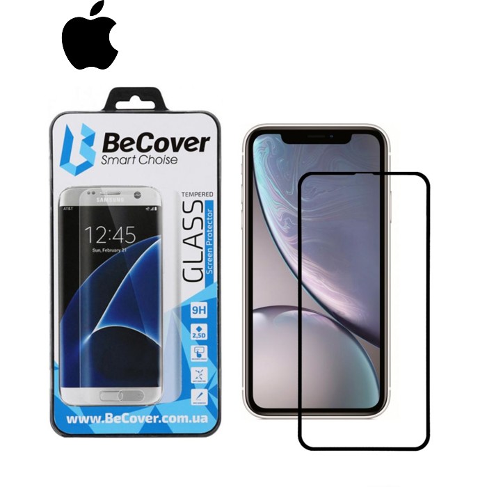 Скло захисне BeCover Apple iPhone 11 Black (704103)