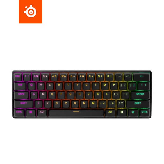 Клавіатура ігрова SteelSeries Apex Pro Mini WL HyperMagnetic Switches, OmniPoint 2.0, OLED