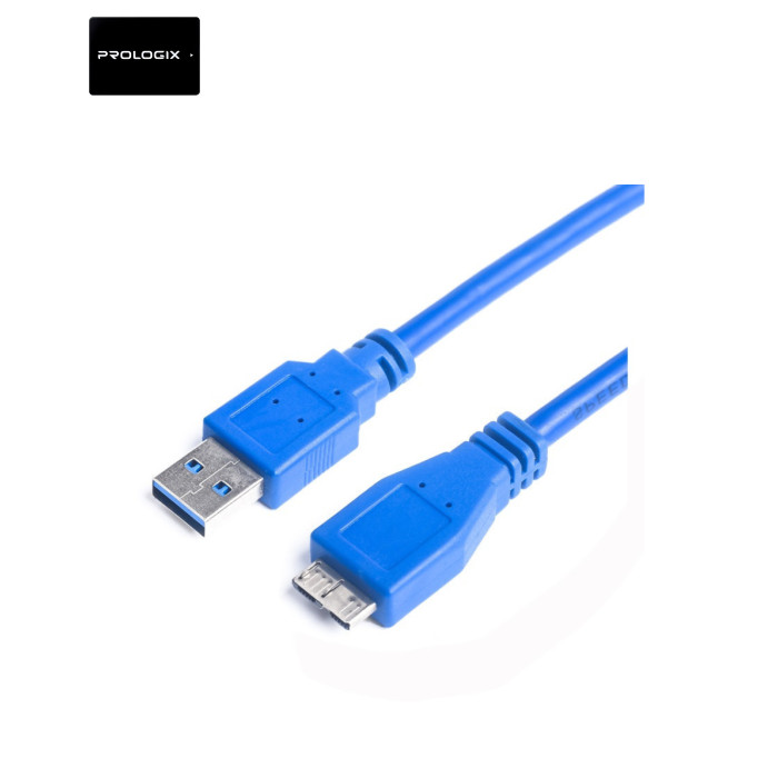 Дата кабель USB 3.0 AM to Micro B 3.0m Prologix (PR-USB-P-12-30-3m)