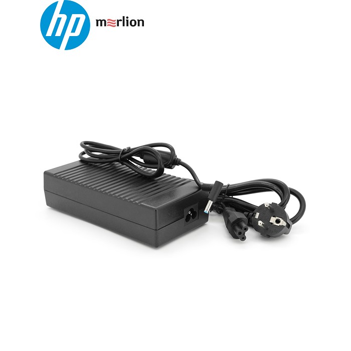 Блок живлення MERLION для ноутбука HP 19.5V 7.7A (150 Вт) штекер 4.5*3.0мм, довжина 0,9м + кабель живлення