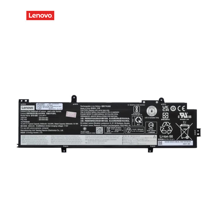 Аккумулятор для ноутбука Lenovo ThinkPad T14, P14s (3rd Gen) L21L4P71, 3440mAh (52.5Wh), 4cell, 15.44V, Li-ion (A47791)
