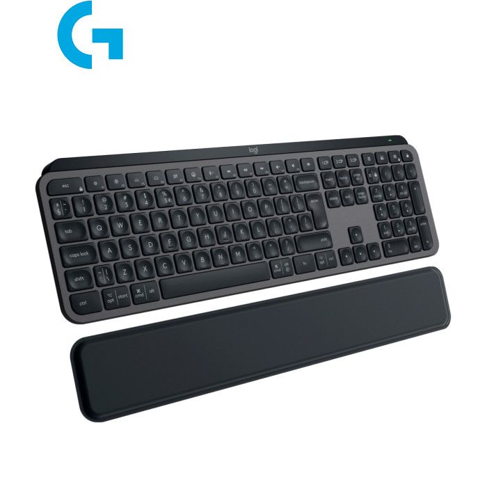 Клавиатура Logitech MX Keys S Plus Palmrest Wireless UA Graphite (920-011589)