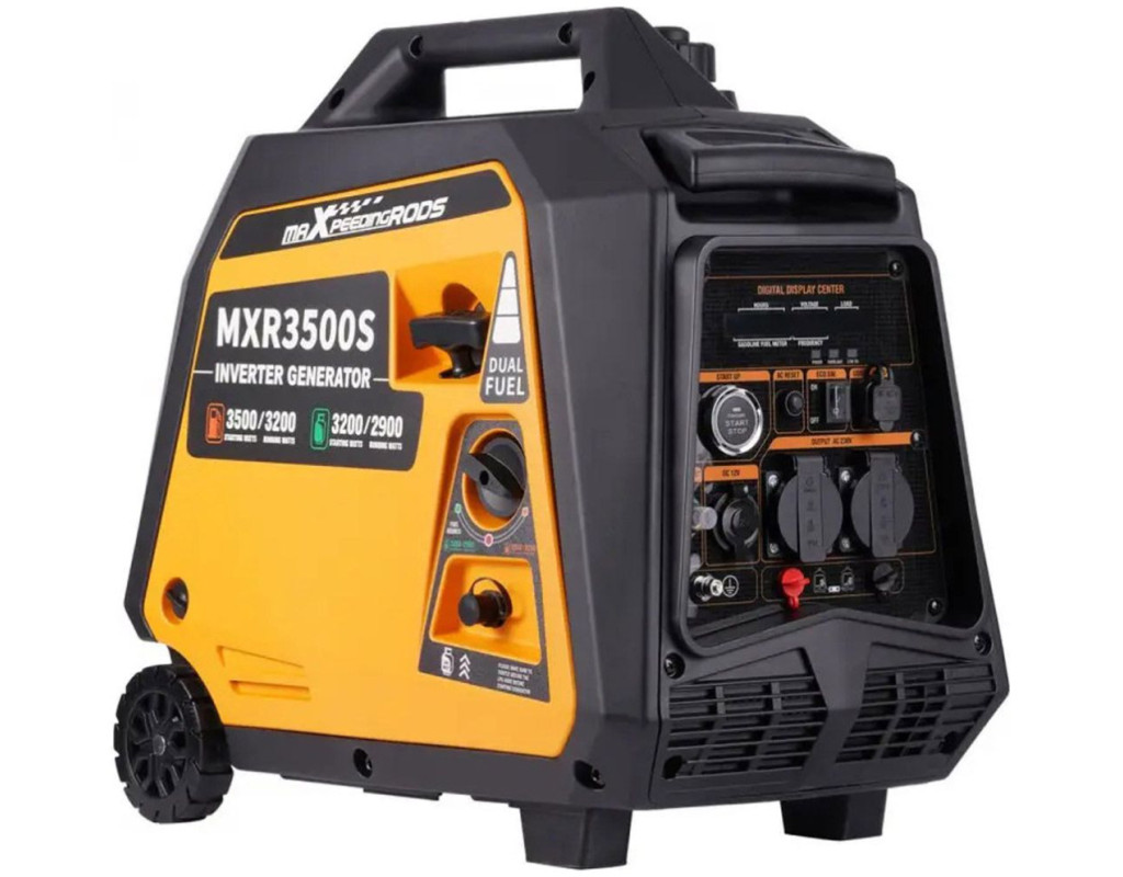 Генератор maXpeedingRODS бензин/газ MXR3500S інверторний (3,2 kW), 220V, 50Hz, 4л, дистанційний запуск (mxr3500S)