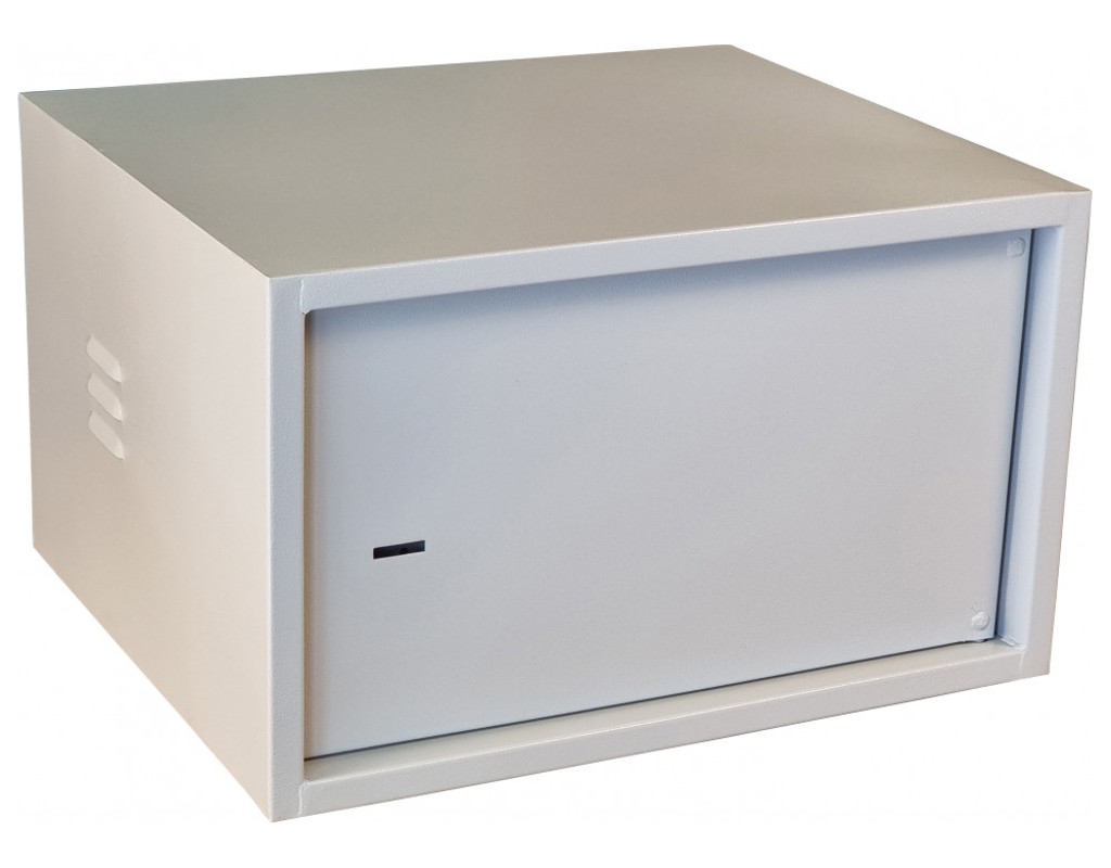 Антивандальна шафа VAGOS Lite Super Antilom 19" 7U - 0.8мм (530х320x450) двері - приховані петлі, замок - сувальдний, 8відп.