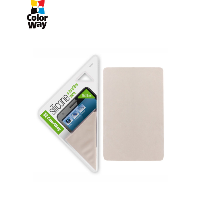 Серветки ColorWay Silicone microfiber wipe, for TFT/LCD, 12х18см (CW-6108)