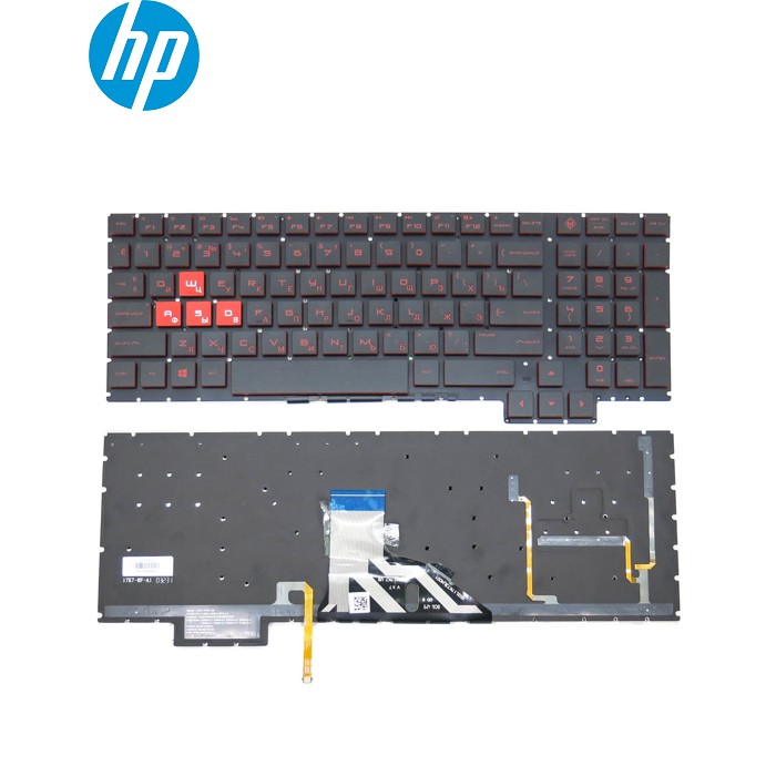 Клавіатура для HP OMEN 15-CE, 15-CE000, 15-ce008ca, 15-ce010ca, 15-ce020ca (RU Black Без Рамки з підсвіткою). Оригінал