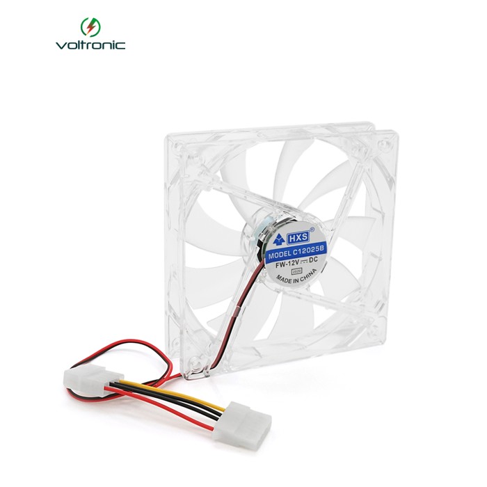 Кулер корпусний 12025 DC sleeve fan 4pin - 120*120*25мм, 12V / 0,15A, 1900об / хв, Blue