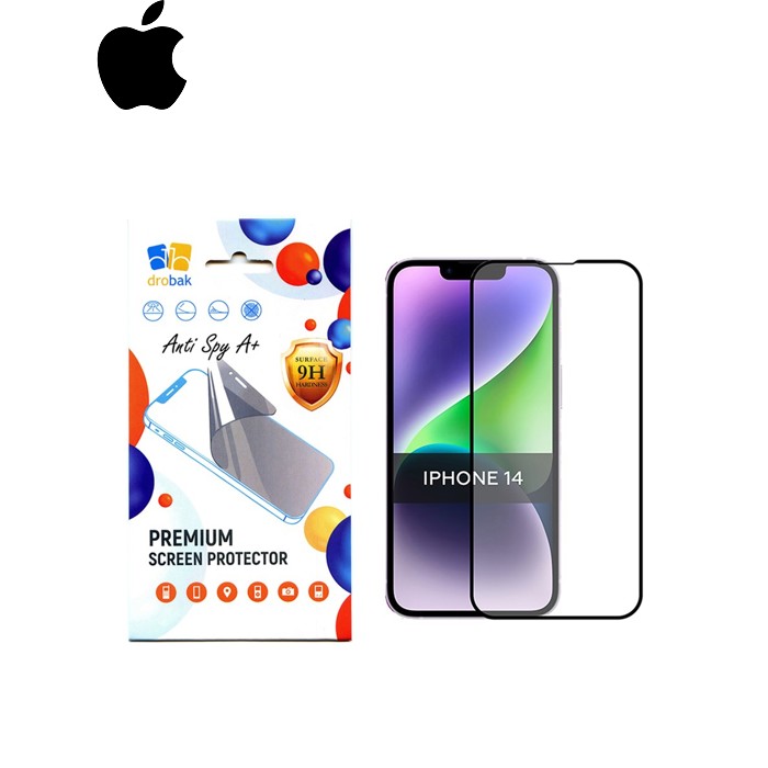 Стекло защитное Drobak Anty Spy Apple iPhone 14 Pro Max (Black) (535335)