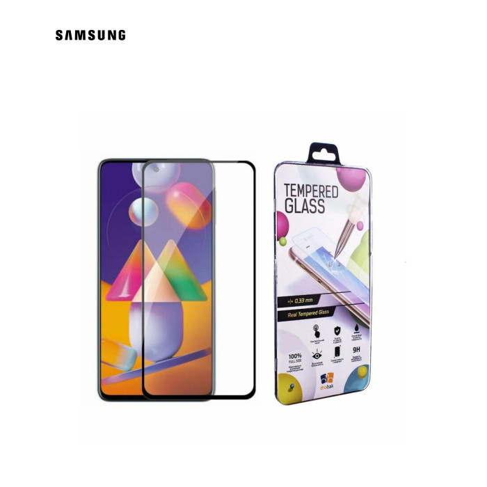 Скло захисне Drobak Samsung Galaxy M31s (Black) (222297) (222297)