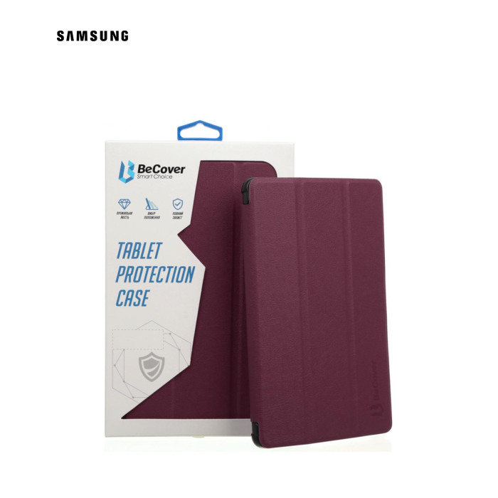 Чехол для планшета BeCover Smart Case Samsung Galaxy Tab S7 (SM-T875)/S8 (SM-X700/SM-X706) Red Wine (705224)