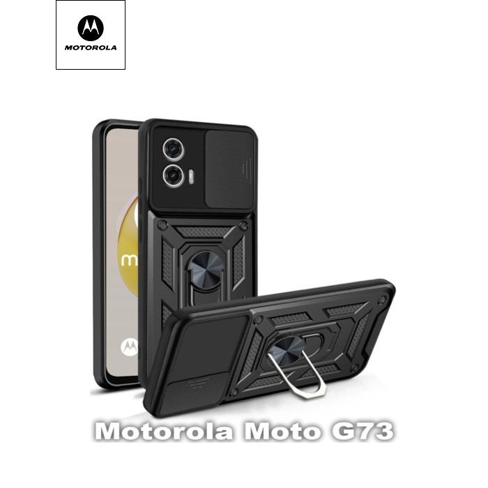 Чохол до мобільного телефона BeCover Military Motorola Moto G73 Black (709982)