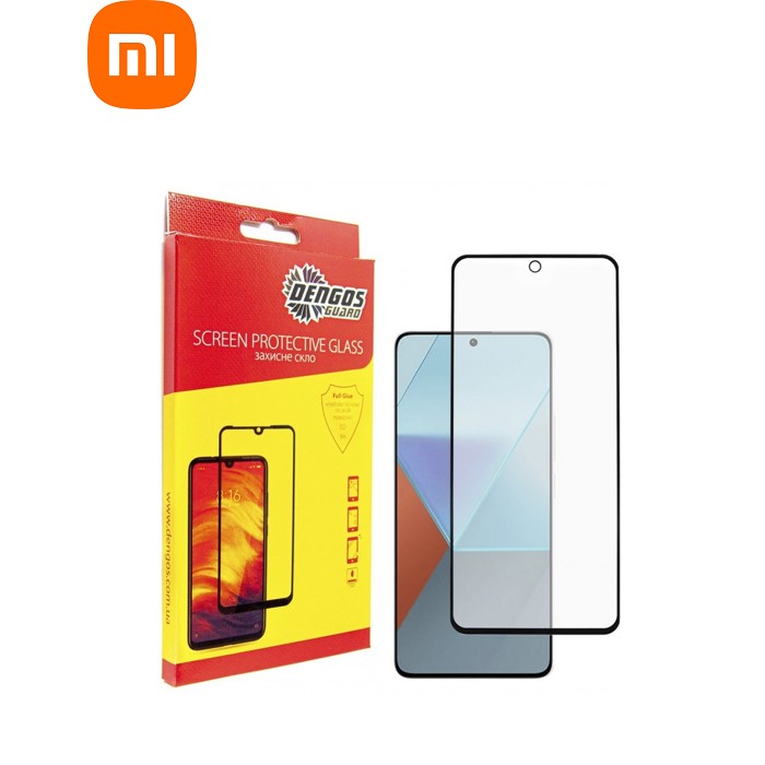 Стекло защитное Dengos Xiaomi Redmi Note 13 5G (black) (TGFG-328)