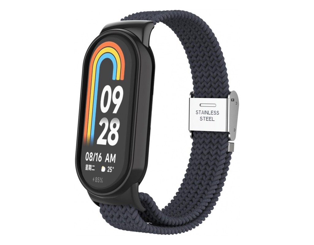 Ремінець до фітнес браслета Armorstandart Braided Solo Loop для Xiaomi Mi Band 7/6/5/4 Charcoal (ARM69904)