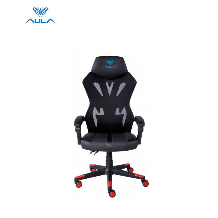 Крісло ігрове Aula F010 Gaming Chair Black/Red (6948391286228)
