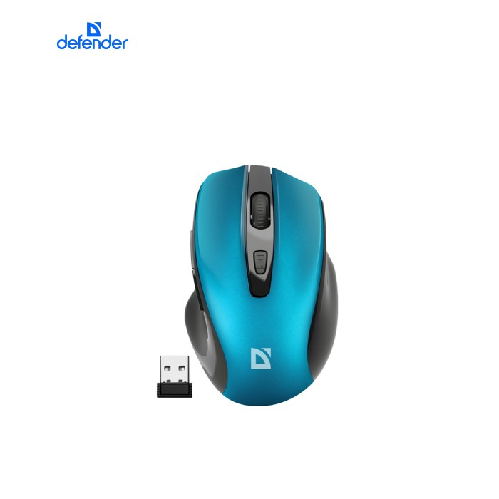 Мышка Defender Prime MB-053 Silent Wireless Turquoise (52054)