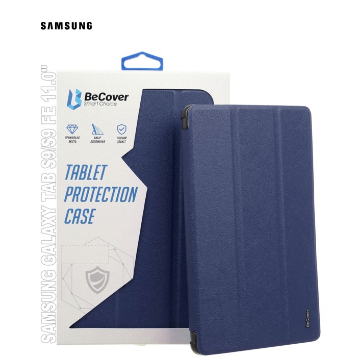 Чохол до планшета BeCover Smart Case Samsung Tab S9 (SM-X710/SM-X716)/S9 FE (SM-X510/SM-X516B) 11.0" Deep Blue (709891)