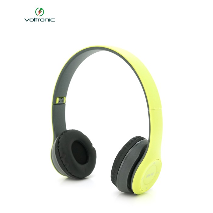 Бездротові навушники Bluetooth P47 Led, Green / Silver