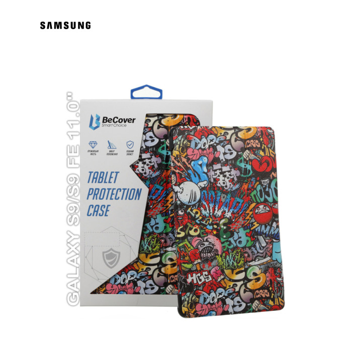 Чохол до планшета BeCover Smart Case Samsung Tab S9 (SM-X710/SM-X716)/S9 FE (SM-X510/SM-X516B) 11.0" Graffiti (710417)