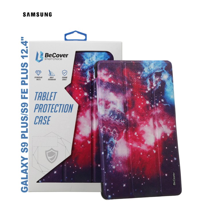 Чехол для планшета BeCover Smart Case Samsung Tab S9 Plus (SM-X810/SM-X816)/S9 FE Plus (SM-X610/SM-X616) 12.4" Space (710382)