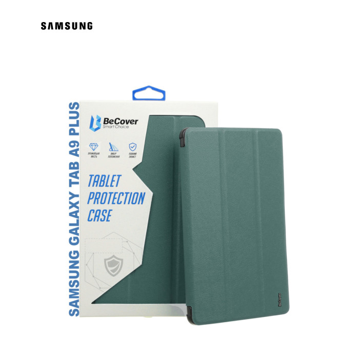 Чехол для планшета BeCover Flexible TPU Mate Samsung Tab A9 Plus SM-X210/SM-X215/SM-X216 11.0" Dark Green (710343)