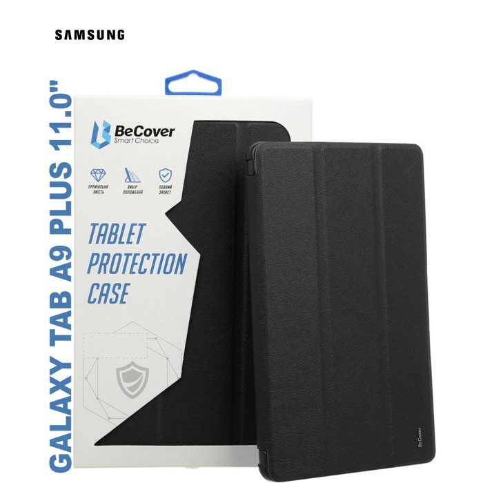 Чехол для планшета BeCover Soft Edge stylus holder Samsung Tab A9 Plus SM-X210/SM-X215/SM-X216 11.0" Black (710366)
