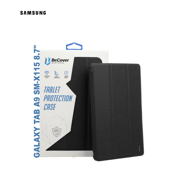 Чехол для планшета BeCover Soft Edge stylus holder Samsung Tab A9 SM-X115 8.7" Black (710355)