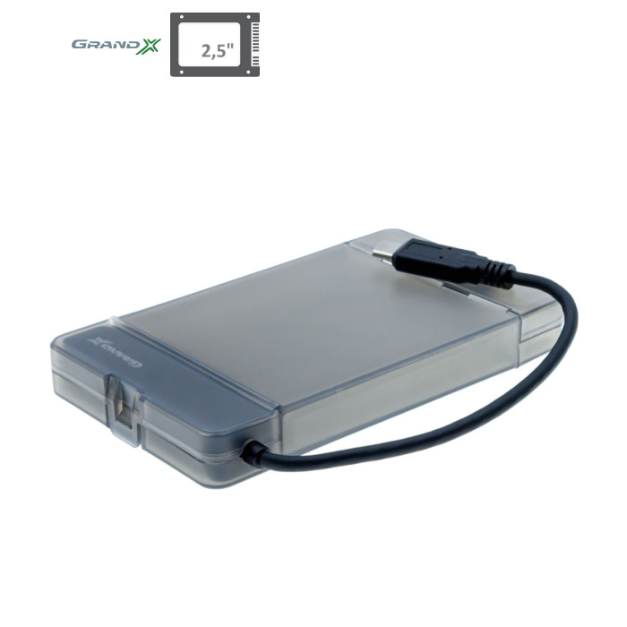 Карман внешний Grand-X HDD 2,5" USB 3.1 Type-C (HDE31)