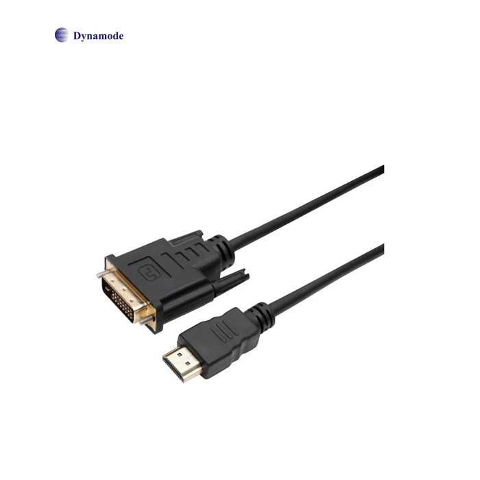 Кабель мультимедийный HDMI M to DVI M 1.8m 24+1pin Dynamode (DM-CL-HDMI-DVI-1.8M)