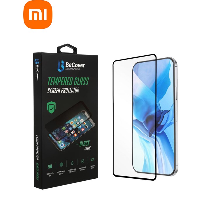 Стекло защитное BeCover Premium Xiaomi Redmi 9 Black (705458)