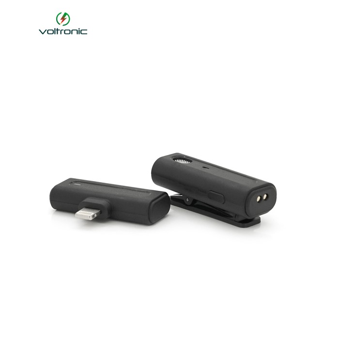 Петличний бездротовий мікрофон M9, роз'єм Lighting, вбудований акумулятор 80 mAh, Black, Box