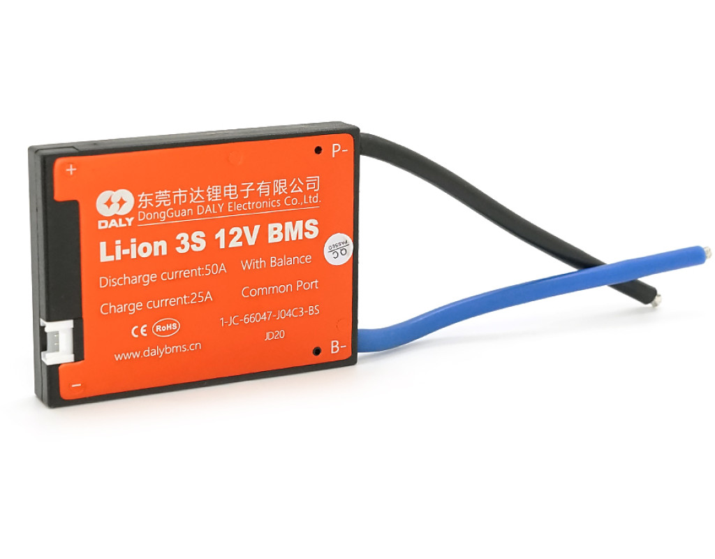 BMS плата DaLy Li-ion 12V 3S 25 / 50A