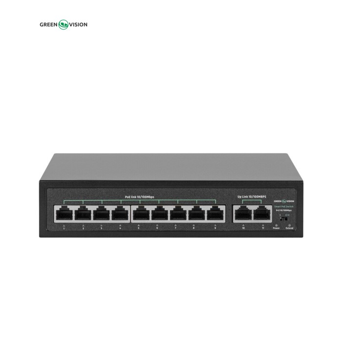 Коммутатор сетевой Greenvision GV-016-D-09+2P