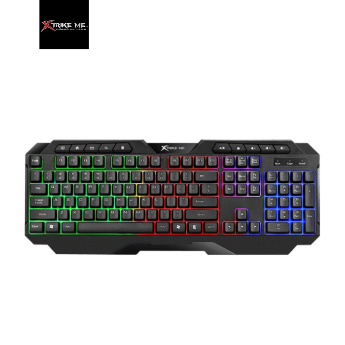 Клавіатура Xtrike ME KB-306 LED USB UA Black (KB-306UA)