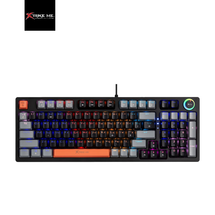 Клавіатура Xtrike ME GK-987 RGB Mechanical USB UA Black/Grey (GK-987GGRUA)