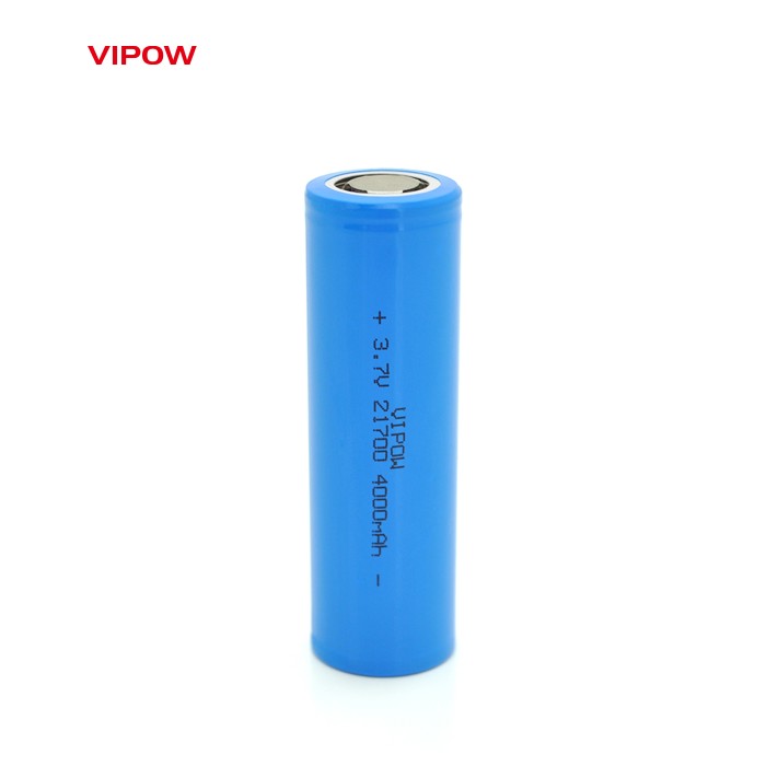 Акумулятор 21700 Li-Ion Vipow ICR21700 FlatTop, 4000mAh, 3.7V, Blue Q50 / 500