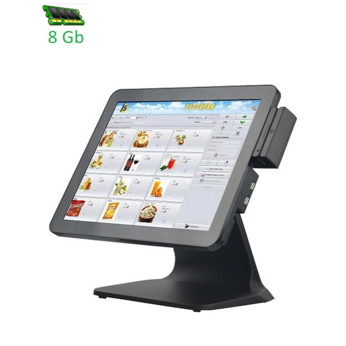 POS-термінал Detaik Celeron J6142/8Gb/SSD128Gb/6xUSB/3xRS232/1920*1080/1027*768 (AIO1568-J6412/S15.6)