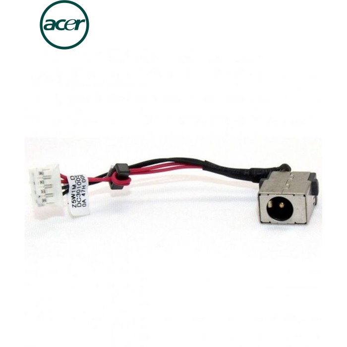 Разъем питания ноутбука с кабелем Acer PJ977 (5.5mm x 1.7mm), 4-pin, 10 см (A49103)