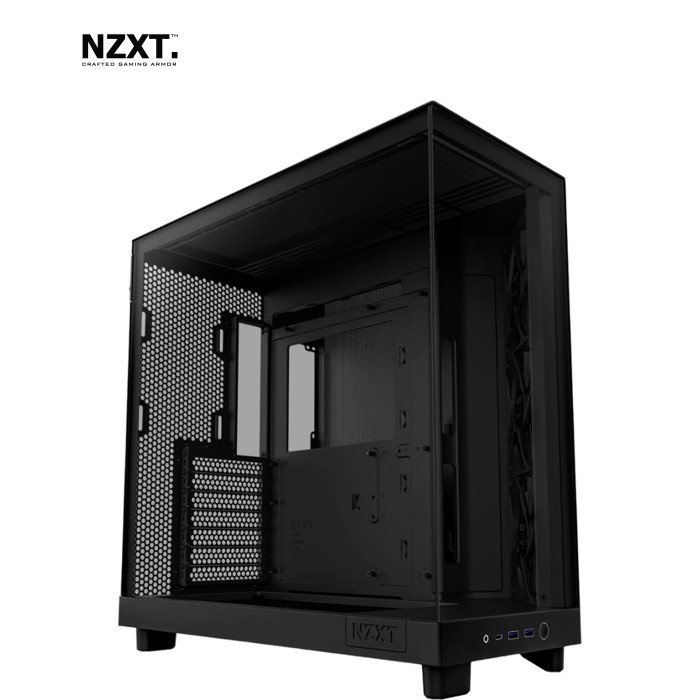 Корпус для ПК NZXT H6 Flow All Black (CC-H61FB-01)