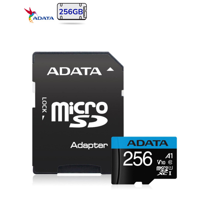 Карта памяти ADATA 256GB microSDXC calss 10 UHS-I V10 A1 (AUSDX256GUICL10A1-RA1)