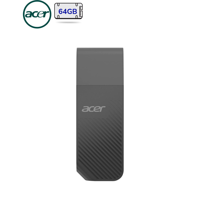 USB флеш накопичувач Acer 64GB UP200 Black USB 2.0 (BL.9BWWA.511)