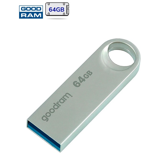 USB флеш накопичувач Goodram 64GB UNO3 Steel USB 3.2 (UNO3-0640S0R11)