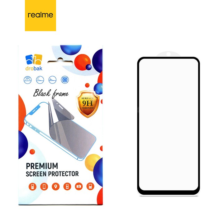 Скло захисне Drobak Realme C55 Black (535394)