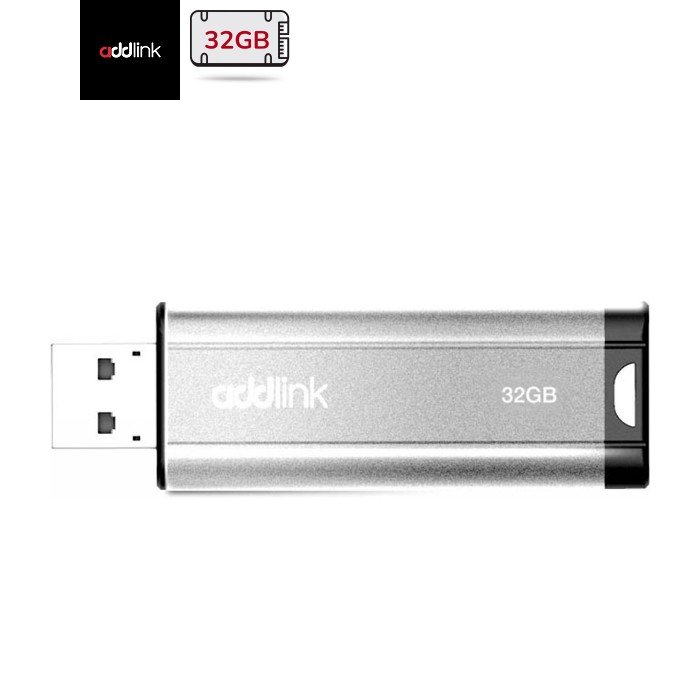 USB флеш накопичувач AddLink 32GB U25 Silver USB 2.0 (ad32GBU25S2)